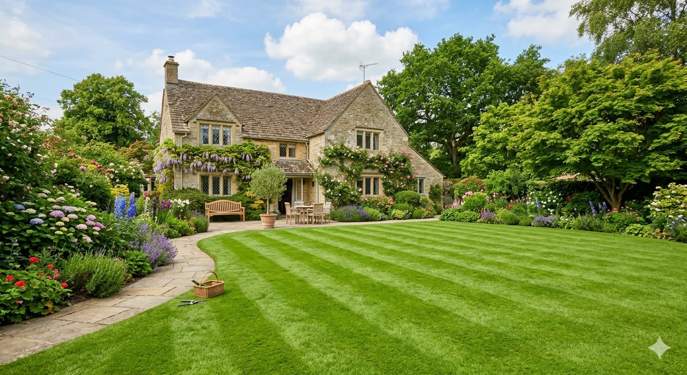 Lush green lawn project